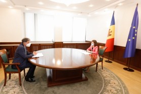 Maia Sandu s-a întâlnit cu Ambasadorul Statului Israel în Republica Moldova, Eliav Belotsercovsky